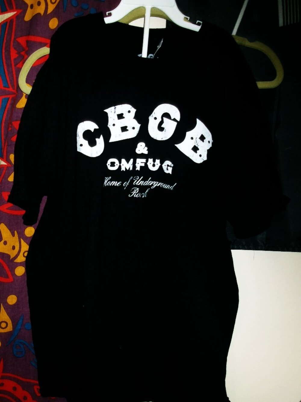 cbgb logo home of underground rock official l unisex tee - nyc plasmatics punk